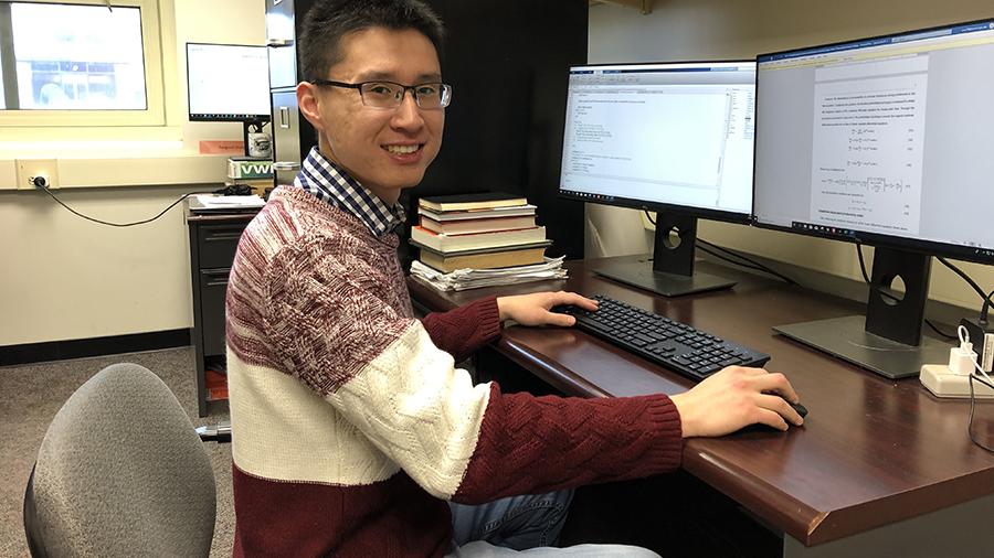 Wei Zhang receives 2020 Nico van Wingen Memorial Graduate Fellowship